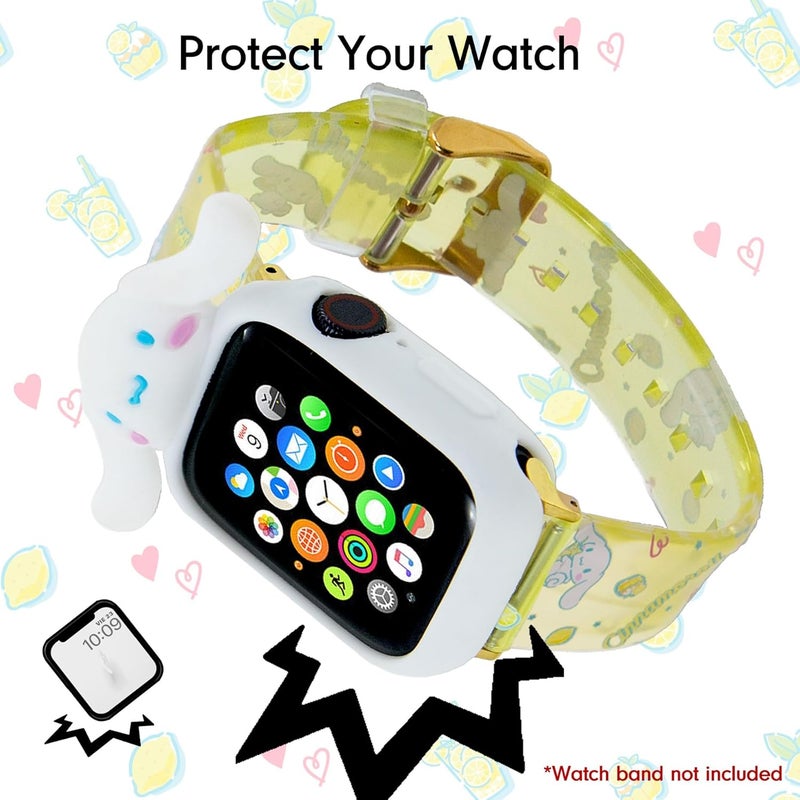 Sonix x Sanrio Apple Watch Cover | Bumper Case for Apple Watch | Protective Silicone Cover | Fits 38mm/40mm/41mm | Cinnamoroll - White - Image 3